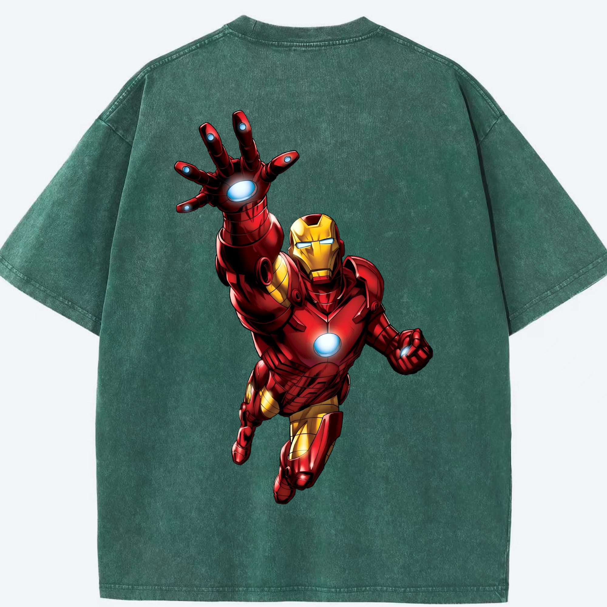 （画像用） アベンジャーズ The Avengers 綿100% ヴィンテージ風 半袖Tシャツ（背面プリント）